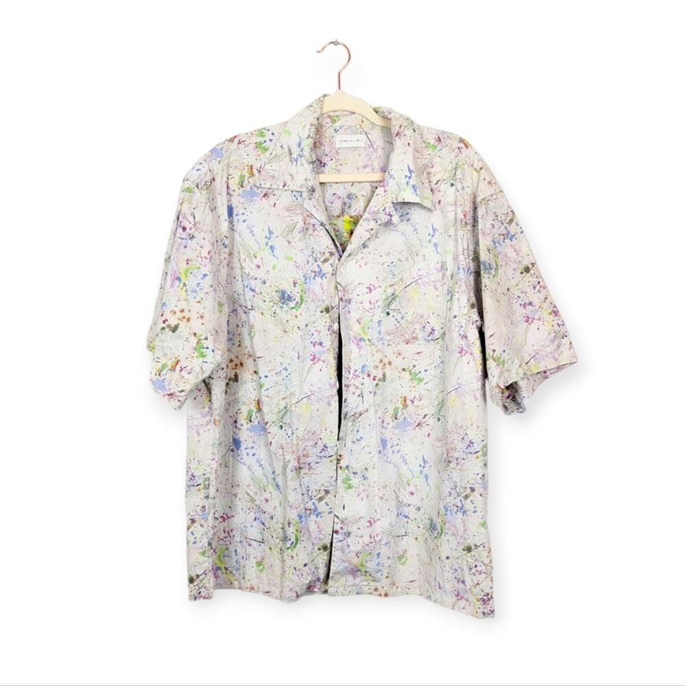 John Elliott Studio Floor Camp Shirt XL Multicolor Button Up Streetwear
